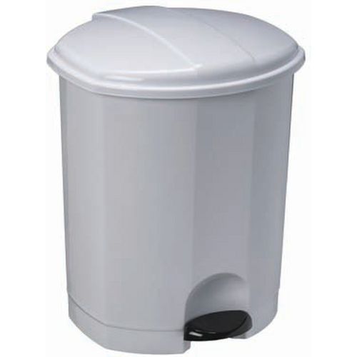 Poubelle à Pédale Esa Polypropylène - Blanc - 50 L