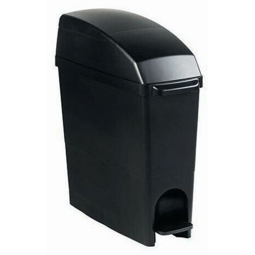 Poubelle Pour Sanitaire à Pédale Hygiène Féminine Noir - 15 L