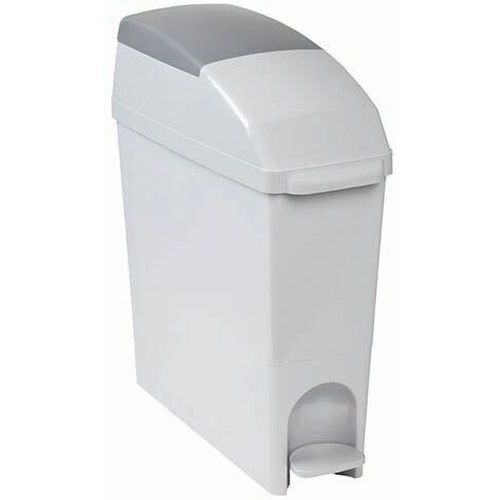 Poubelle Pour Sanitaire à dale Pour Hygiène Féminine Basica - Gris - 15 L