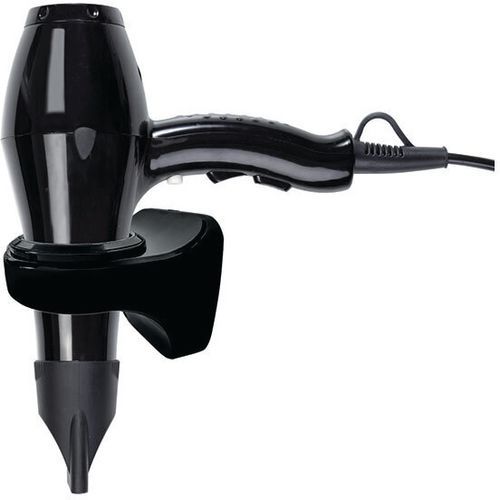 Medial - Sèche-cheveux mural Yul Pro Fit Noir - 1000W - ABS - Compact et Puissant