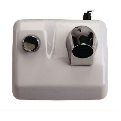 Medial - Sèche-cheveux Acier Blanc 2400W - Bouton Poussoir - Idéal Salle de Bain