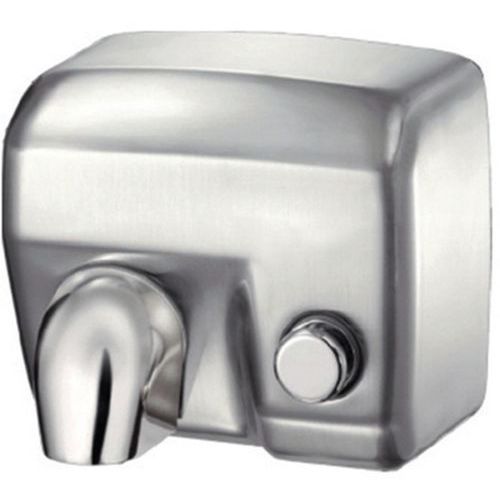 Sèche Mains Avec Chauffage Bouton Poussoir Hamet - Brossé