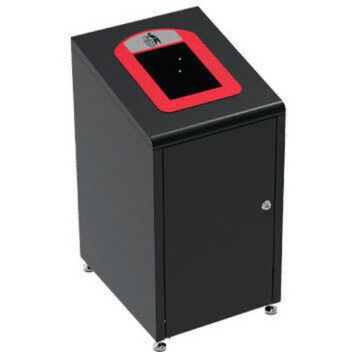 Structure Borne à Déchets Modulaire Acier Poudré Noir 60 L