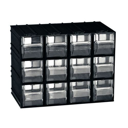 Bloc-tiroir Serie T *ta1* Corps Noir/tiro Ir Transparent