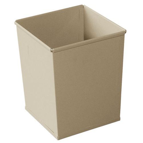 Sameto Technifil - Poubelle Métal 128 L Gris - H63cm - Ouverture Pédale - Acier Durable - Recyclable