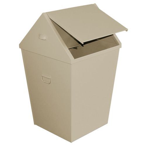 Poubelle Métallique 62l Avec À Levier