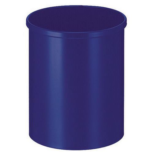 Poubelle Ronde Metal 30l Bleue