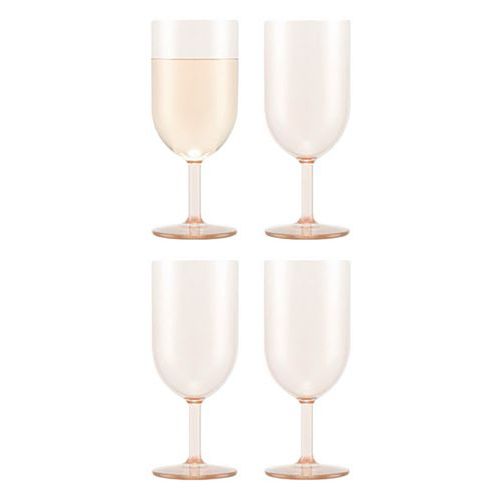 Verres à Vin Blanc En Plastiqueréutilisable0.23l Rose-oktett-bodum