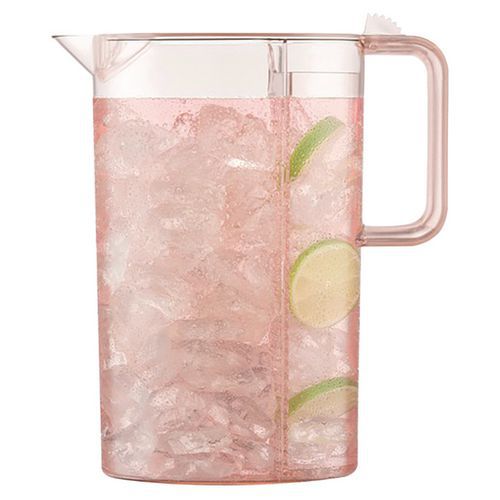 Pichet Infuseur Détox Plastique Filtre Amovible- 3 L- Rose-bodum