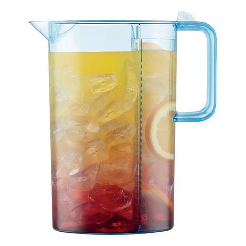 Pichet Infuseur Détox Plastique Filtre Amovible- 3 L-bleu-bodum