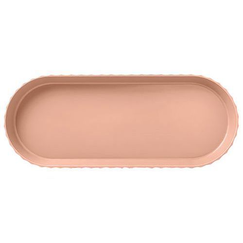 Plat à Cake Rose Sable 37x15 Cm -minerva- Blim Plus