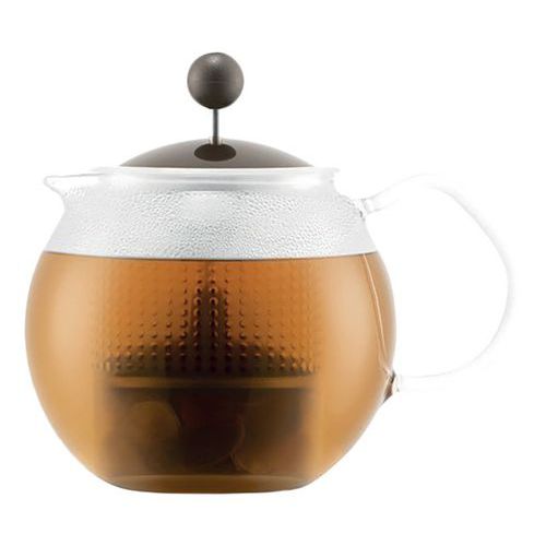 Théière à Piston En Verre Borosilicate- 05 L-marron-assam-bodum