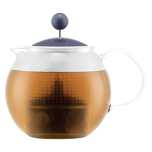 Théière à Piston En Verre Borosilicate 0.5 L Bleu-assam-bodum
