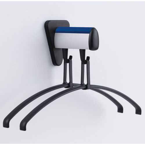 Portemanteau Mural Bleu Largeur:44 Cm Mat.:aluminium