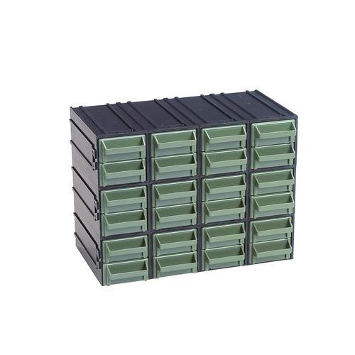 Bloc 24 Tiroirs Serie Bill Type A Coloris Vert