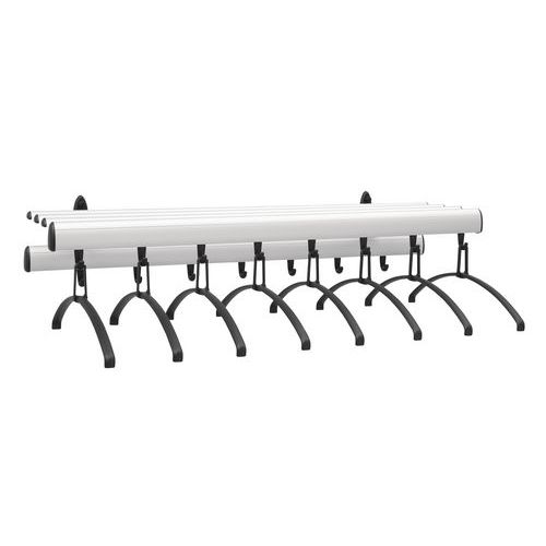 Portemanteau Mural Argent Largeur:100 Cm