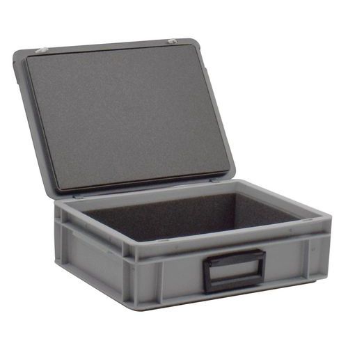 UTZ - Mallette de Rangement 10L Gris - 400x300x132mm - Polyéthylène Haute Densité - Idéale Transport