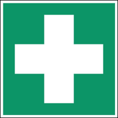 Brady - Panneau Secours Premiers Secours Rigide Polypropylène 20x20cm ISO 7010