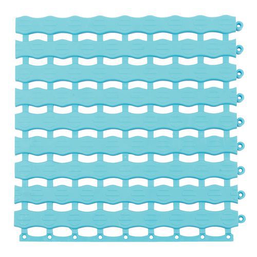 Dalle 33x33 Cm De Caillebotis Herontile Bleuclair