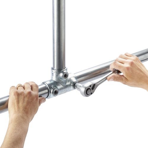 Tube Zinc 2m - Connecteurs Diamètre 42 Sendzimir