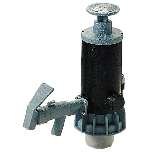 Pompe de transfert bleue - Polypropylène - Tube 1000mm - Pour gas-oil, alcools, glycols