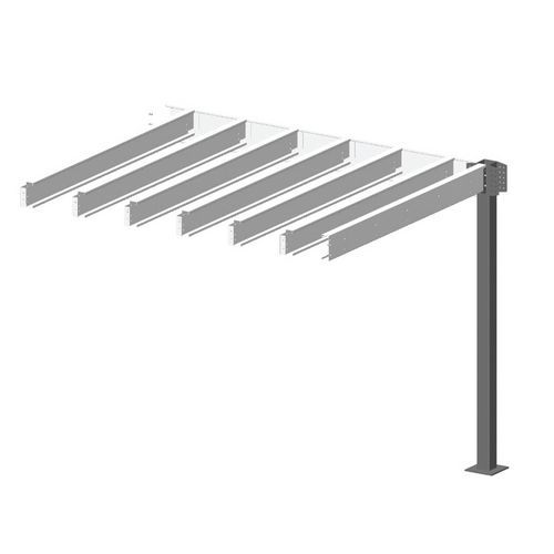 Plateforme Suivant 1 Poteau+2 Lisses 4200x4200x3000mm 350kg