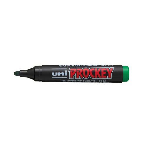 Marqueur permanent Prockey Uni-ball pointe biseautée - vert thumbnail image 1