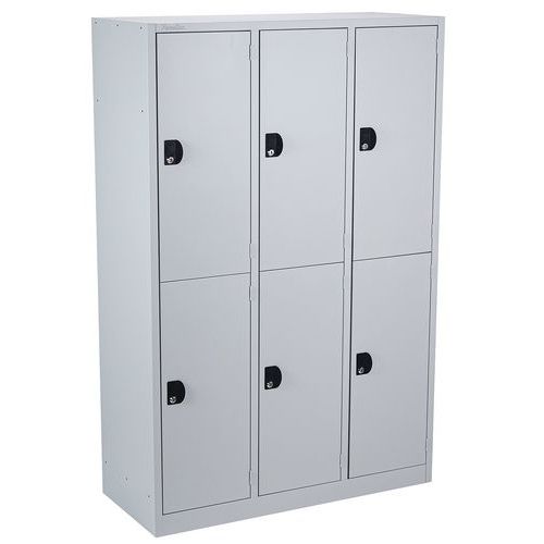Vestiaire 6 Portes Gris 180x1185x50