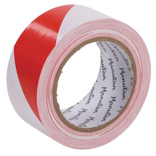 Ruban De Marquage 0.16mmx50mmx33m Rouge/blanc Manutan