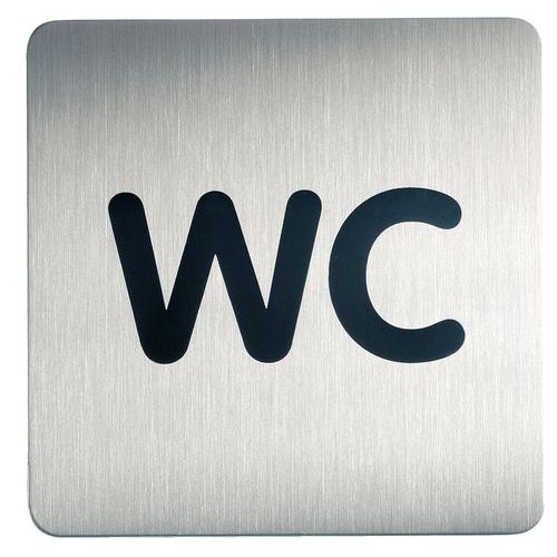 Pictogramme design carré toilette - WC Pictogramme design carré toilette - WC