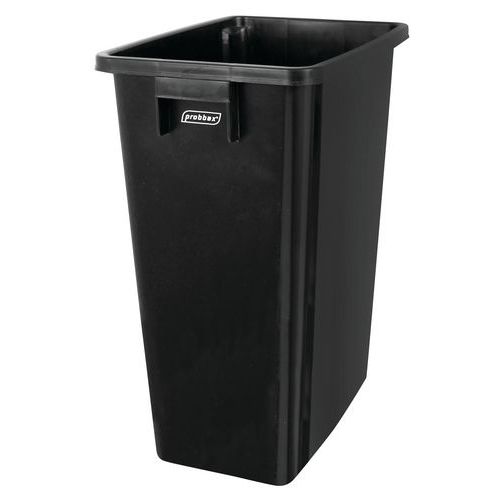 Collecteur Tri Sélectif Sans Couvercle Noir 60 L