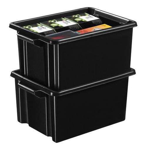 HAIXIoite rangement plastique, 32L boite de rangement Pliable caisse