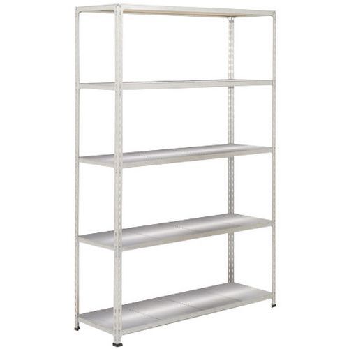Rayonnage Rapid 2 1980x1220x455 5 Tablettes Metal Gris