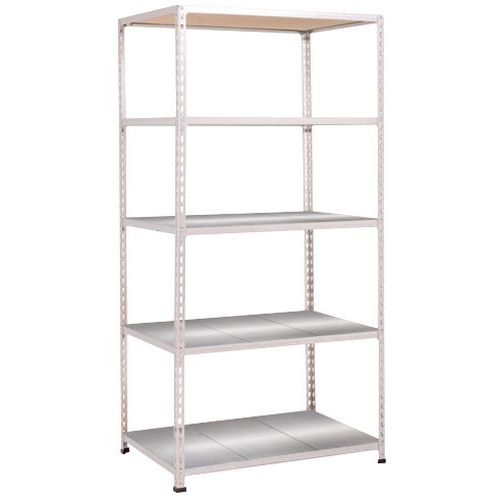 Rayonnage Rapid 2 1830x915x455 5 Tablettes Metal Gris Clair