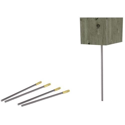 Kit De Scellement Inox Pour Table De Pique-nique à Poser - Manutan