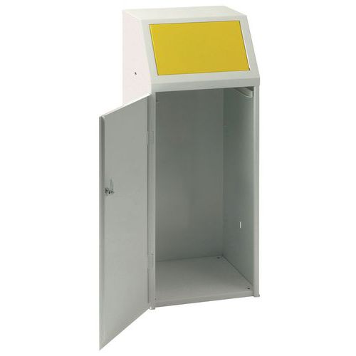 Collecteur Metallique à Ordure L:40 Cm Cap.:90 L