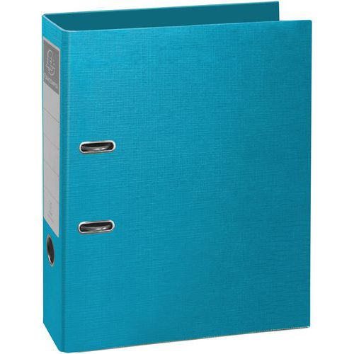 Classeur à Levier Teksto Prem'touch Dos 80mm A4 - Turquoise