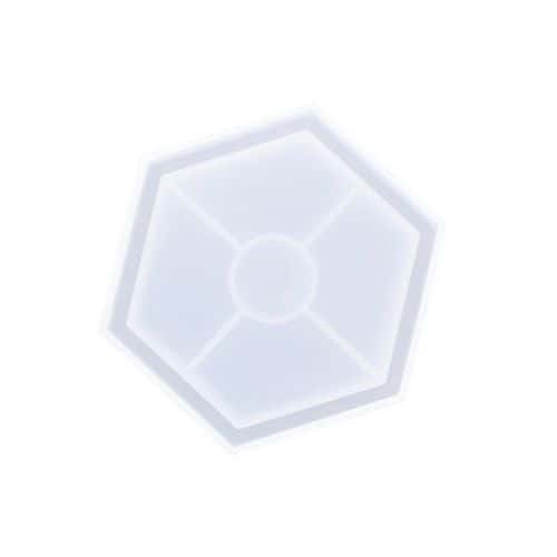 Moule en silicone forme hexagonale 11.5 X 10 cm thumbnail image 1