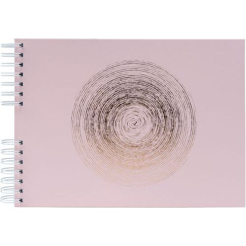 Album Photo à Spirales 50 Pages Blanches Ellipse - Rose