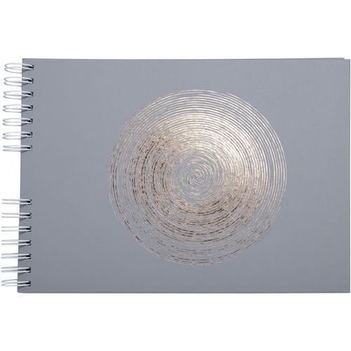Album Photo à Spirales 50 Pages Blanches Ellipse - Gris