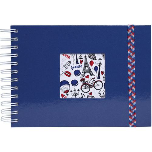 Album Photo à Spirales French'class 23x16 Cm - Bleu