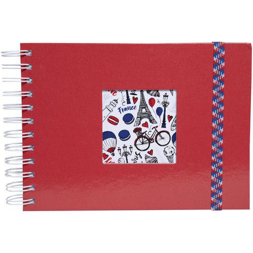 Album Photo à Spirales French'class 23x16 Cm - Rouge
