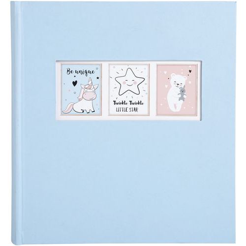 Album Photo Livre 60 Pages Blanches Sweet - Bleu Clair