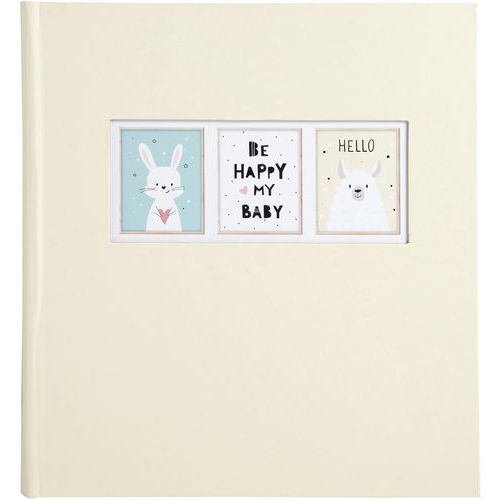 Album Photo Livre 60 Pages Blanches Sweet - Jaune Pastel