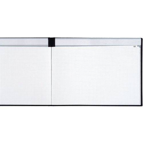 Registre 240x320 Quadrillé 200 Pages Avec Paresseuse - Noir