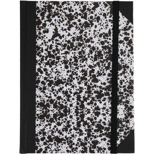 Carnet Marbre 220x170 192 Pages Lignées - Blanc