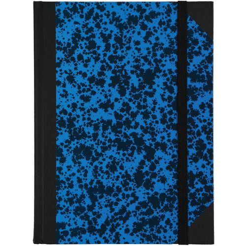 Carnet Marbre 220x170 192 Pages Lignées - Bleu