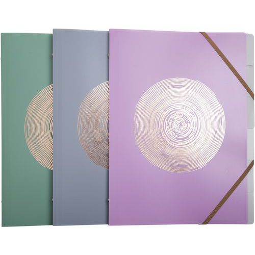 Trieur 6 Compartiments Ellipse - A4 - Couleurs Assorties