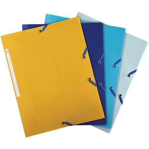 Chemise à lastique 3 Rabats Beeblue - A4 - X24 Assorties