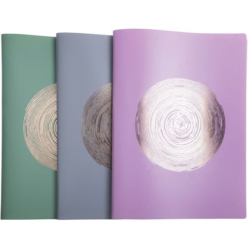Porte-vue Pp Semi-rigide Ellipse 80 Vues A4 - X12 Assortis